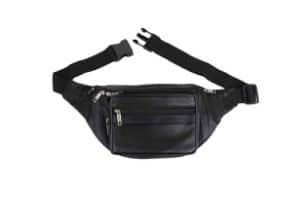 K London Leather Belt Bag (Black)