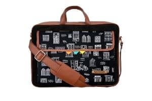 Funk For Hire Printed One Pocket Cotton Canvas Unisex Laptop Bag